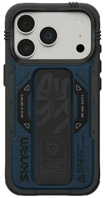 Immagine prodotto di Custodia Skinarma Phantom MagSafe + Grip Stand per iPhone 18 Pro / 17 Pro, colore blu