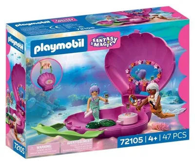 Obrázek produktu pro PLAYMOBIL 72105 Sada "Mořské panny a mušle", série "Fantazie a kouzlo", 47 dílků, vhodné od 4 let
