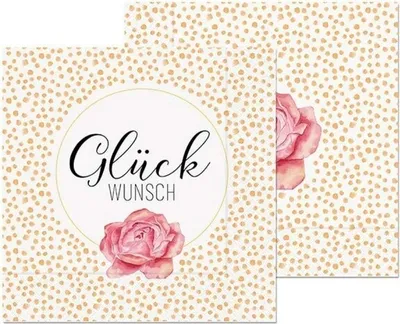 Produktbild von 20er Pack Papierservietten GLÜCKWUNSCH 33x33cm Punkte Lovely La Vida WA