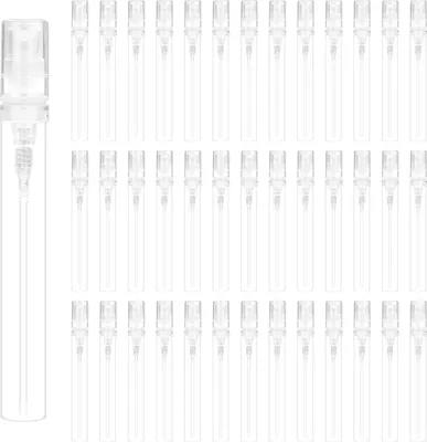 Produktbild von 5 ml Mini-Parfumzerstäuber Sprühflasche - 100 Stück - transparent - nachfüllbar - Duftmusterfläschchen - Körperpflege - Kosmetik