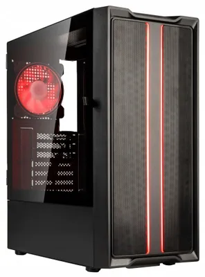 Productafbeelding van Kolink Inspire K12 ARGB, Midi-tower, PC-behuizing, Zwart, Transparant, ATX, ITX, Micro ATX, Kunststof, Staal, Gehard glas, Gaming