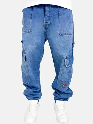 Produktbild von DADA Supreme Worker Baggy Jeans Blau im Cargo-Look Größe: 31W