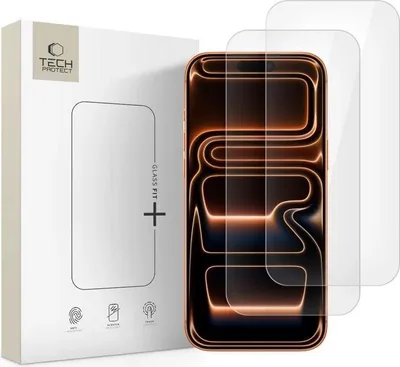 Image de Tech-Protect Glass Fit+ 2-Pack pour Iphone 16 Pro / 17 / 17 Pro - Clair