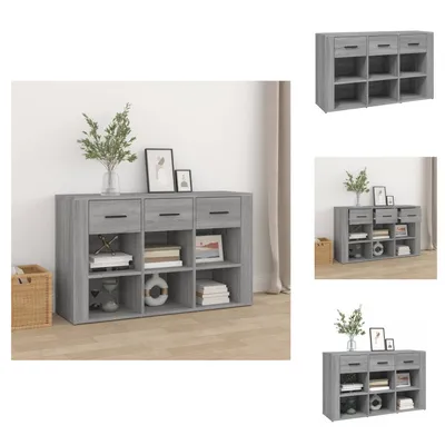 Obrázok produktu pre vidaXL Príborník Grey Sonoma 100x30x59,5 cm Materiál na báze dreva - Príborníky