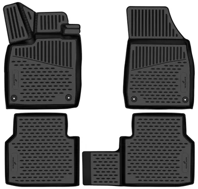 Produktbild von WALSER XTR Gummi Fussmatten Auto für Skoda Elroq (PYL) 11/2024-Heute, 100% passgenaue Auto Fußmatten, robuste Universal Fußmatte Auto, Gummimatten Auto, Auto Fussmatten Gummi, Auto Gummimatten
