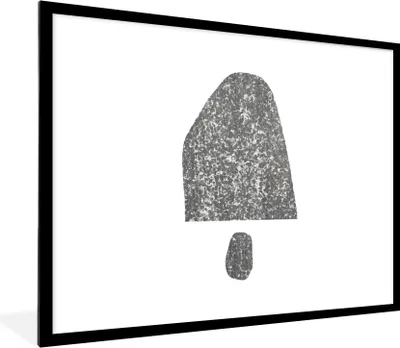 Produktbild von MuchoWow® Gerahmtes Poster Minimalismus - Abstrakt - Design 80x60 cm - Poster mit Schwarzem Bilderrahmen Wandposter Rahmen Foto Bilder - Schlafzimmer-Dekorationen - Fotoposter