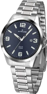 Produktbild von ATRIUM Herren Uhr Armbanduhr Solar Edelstahl Analog Quarz A32-35