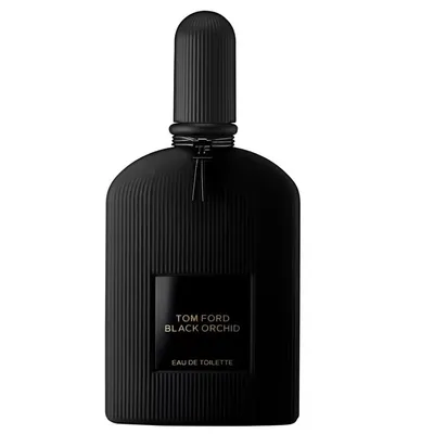 A black bottle of Tom Ford Black Orchid Eau de Toilette.