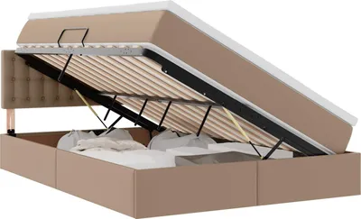 Obrázok produktu pre Postel s úložným prostorem a matrací Kapsulín 140 x 190 cm