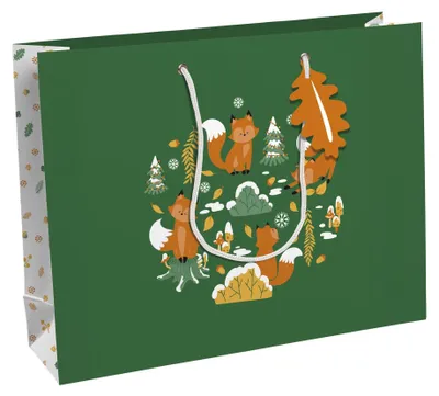 Produktbild von Clairefontaine Weihnachts-Geschenktüte "Fox" groß