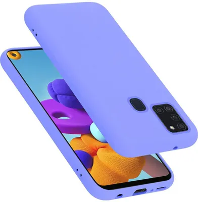 Immagine prodotto di Cadorabo custodia protettiva per Samsung Galaxy A21s custodia in viola telefono cellulare Custodia Cover TPU Etui