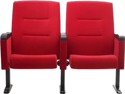 Produktbild von Sessel Art Deco Sessel Sofa 1 Sitzer für Theater Design Luxus Rot Textil Neu