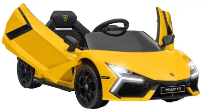 Image de Voiture jouet électrique, télécommande, lumières LED, JAUNE