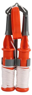 Produktbild von 2 Stücke Winter Eis Picks Angeln Sicherheit mit Notfall Pfeife Tackle ToolWeiß Seil