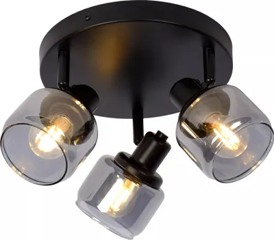 Imagen del producto de Lámpara de techo BJORN, color , 3 bombillas E14 de 40W, material: metal, dimensiones: 16,5 x 38 x 38 cm, IP20, marca Lucide