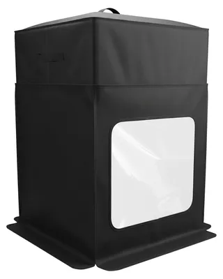 Staubschutzabdeckung für 3D-Drucker, schwarz, 90x60x56 cm
