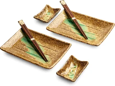 Produktbild von SUSHI TELLER SET | Sushi Geschirr Set | Mehrteiliges Sushi-Set