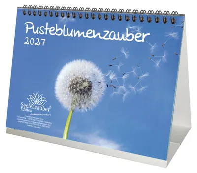 Produktbild von Pusteblumenzauber DIN A5 Tischkalender 2027 - Seelenzauber