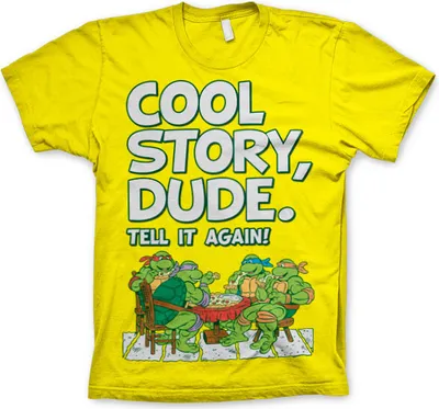 Produktbild von TMNT - Cool Story Dude T-Shirt - X-Large - Yellow