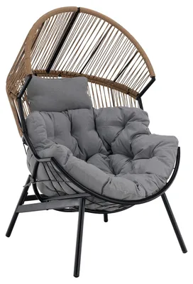 Produktbild von Kondela Gartenstuhl Neo - braun / grau