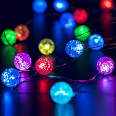 LED-Lichterkette 3 m, 30 warmweiße Lichter, Innen/Außen