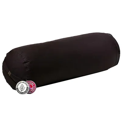 Produktbild von Nackenrolle, rund, aus schwarzer Baumwolle (ocs) – 60 x 16 cm; ±2300g