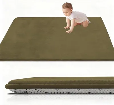 Produktbild von Baby-Vloerkleed aus Traagschuim - 150 x 150 cm - Grijs