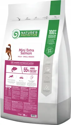 Zdjęcie produktu dla Nature's Protection Mini Extra Lachs Hundefutter 7,5 kg