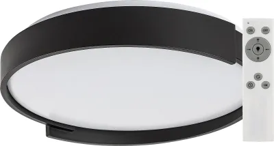 Obrázok produktu pre Rabalux Čierne stropné LED svietidlo Laleh 400mm 24W CCT s DO 71305