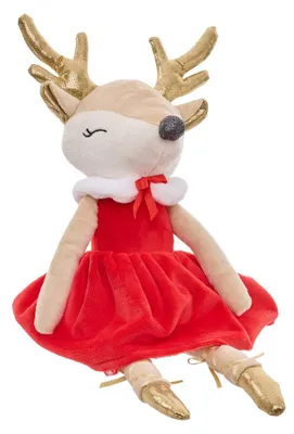 Produktbild von Plüsch-rentier im kleid, h. 36 cm - Feeric Lights & Christmas