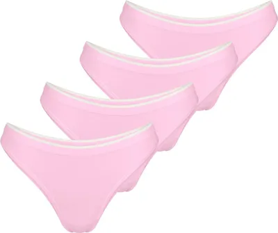 Produktbild von sloggi 4er Pack GO Sense Tanga Tanga im modernen puristischen Design, Super weich und komfortabel, Mit kleinem Heatseal Markenschriftzug über dem Beinabschluss