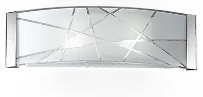 Produktbild von Moderne weiße Glaswandleuchte mit 2 x E27-Fassungen (60 W), elegantes und raffiniertes Design für die Innenbeleuchtung, L 51 x H 16 cm - Perenz