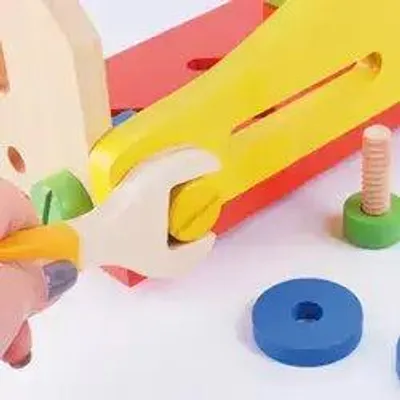 Produktbild von Werkzeugkoffer Holzspielzeug Kinder ab 3 Jahren Holzwerken
