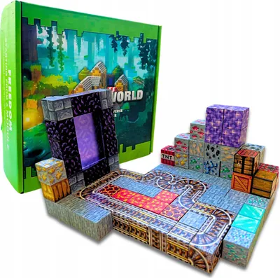 Image de Jeu de blocs magnétiques éducatifs Minecraft 100 pièces + HOMMES