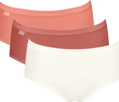 Image de sloggi 3er Pack Basic+ Midi Slip En pack multiple pratique, Avec petit logo sur le devant, Best-seller de longue date