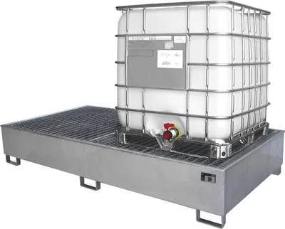 Produktbild von Bauer Auffangwanne AW 1000-2/PE, feuerverzinkt