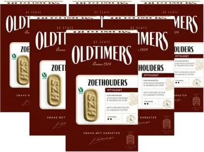 Produktbild von Oldtimers Sneker-Süßstoffe 6 x 185 Gramm Lakritz