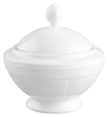 Immagine prodotto di Zuccheriera bianca per 6 persone, dimensioni 117 x 117 x 120 mm, capacità 270 ml | Villeroy & Boch | Codice articolo: 1043890960 | EAN: 4003683496685