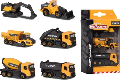 Image de Majorette 212057284 Volvo Construction 3-teiliges Set, 2-sort.