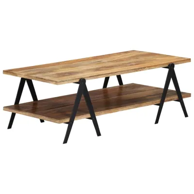 Image de Maison Exclusive - Table basse 115 x 60 x 40 cm en bois massif de manguier