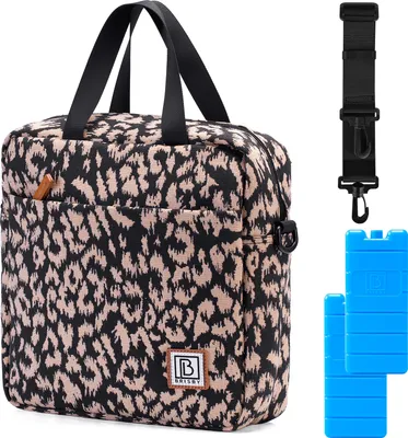 Produktbild von Brisby 4-lagige isolierte Kühltasche - Lunchtasche 7 Liter - Leopard