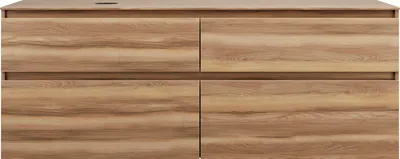 Produktbild von burgbad Lin20 Waschtischunterschrank inklusive Konsolenplatte, Beckenausschnitt links, 4 Auszüge, 1602x552x611mm, SGRA160LF5357