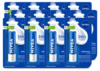 Immagine prodotto di 12 x Balsamo labbra Nivea Original - Confezione  - 12 pezzi