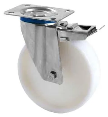 Obrázok produktu pre Priemyselné otočné koliesko s brzdou, č. 119 AVO, 100 x 30 mm – nosnosť 150 kg