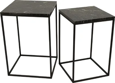 Produktbild von PTMD – Volos Beistelltisch – Braun – 41 x 41 x 61 cm – 2er-Set