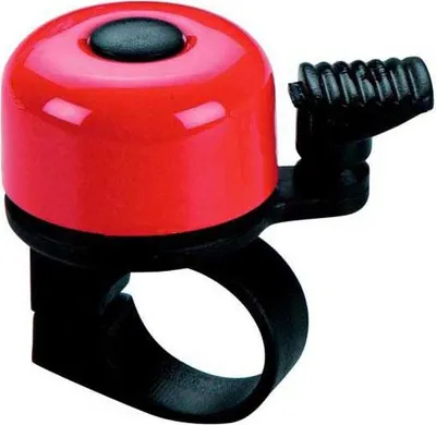 Image de Sonnette de vélo Ges Steel 35 mm, rouge Rouge, taille unique