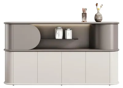 Obrázok produktu pre Moderná komoda s elegantným osvetlením a minimalistickým dizajnom