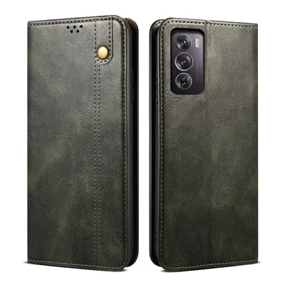 Obrázek produktu pro Pouzdro pro Oppo Reno12 Pro kožené flip pouzdro peněženka s funkcí stojánku zelené