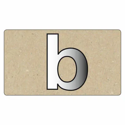 Produktbild von Spiegelornamente Kleinbuchstabe B