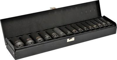 Produktbild von Yato Schlag‑Steckschlüsselsatz 15‑tlg | 1/2' (12,7 mm) CrMo SCM‑440 | AS‑DRIVE System | Stecknuss‑Set für Kfz, Werkstatt & Industrie